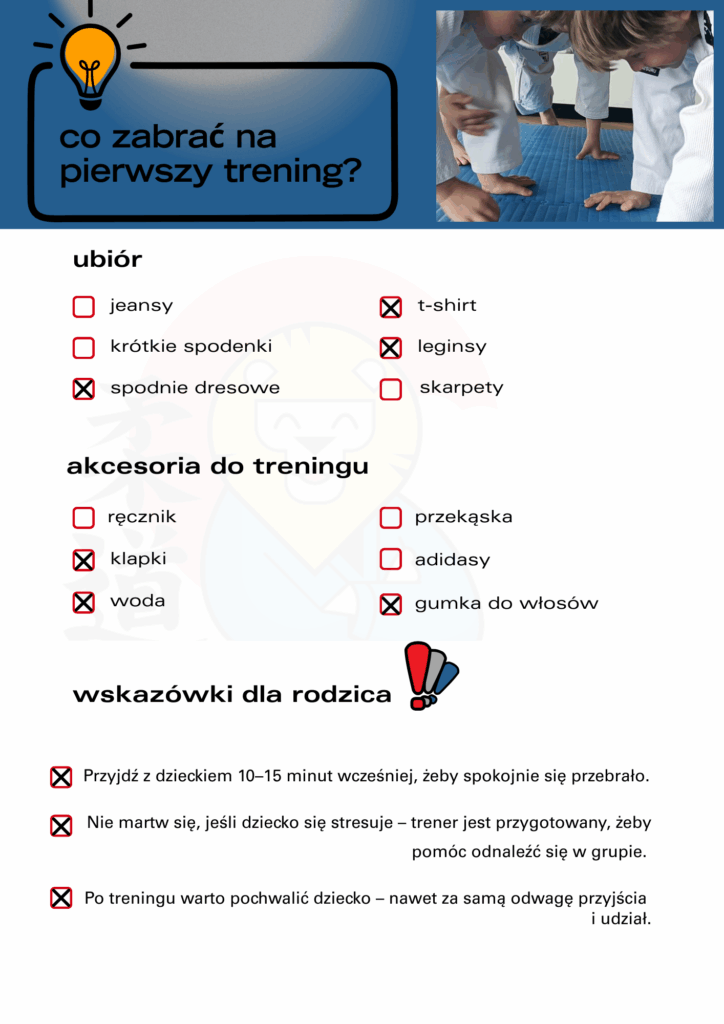 co zabrać na 1 trening