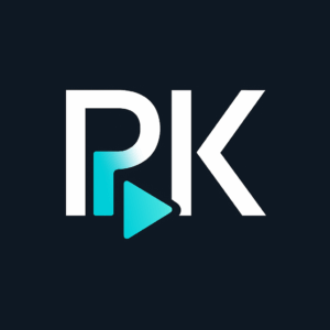 logo technologiczne pk z strzałą